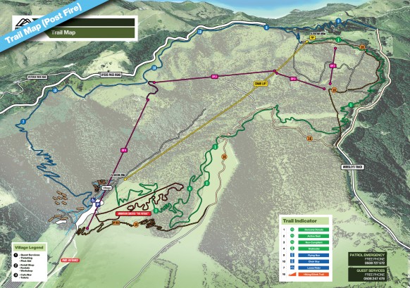 Trail Map Post Fire